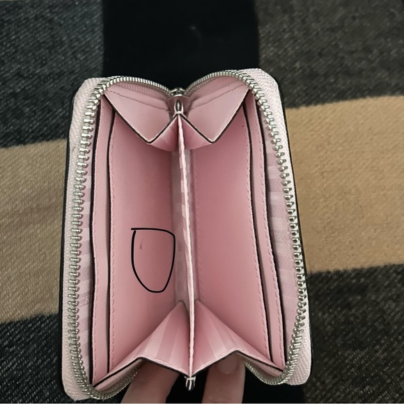 Victoria's Secret Pink and White Heritage Striped Wallet - Picture 3 of 3